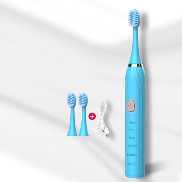 Electric Toothbrush USB Charging Rechargeable Sonic Teeth Whitening Bru