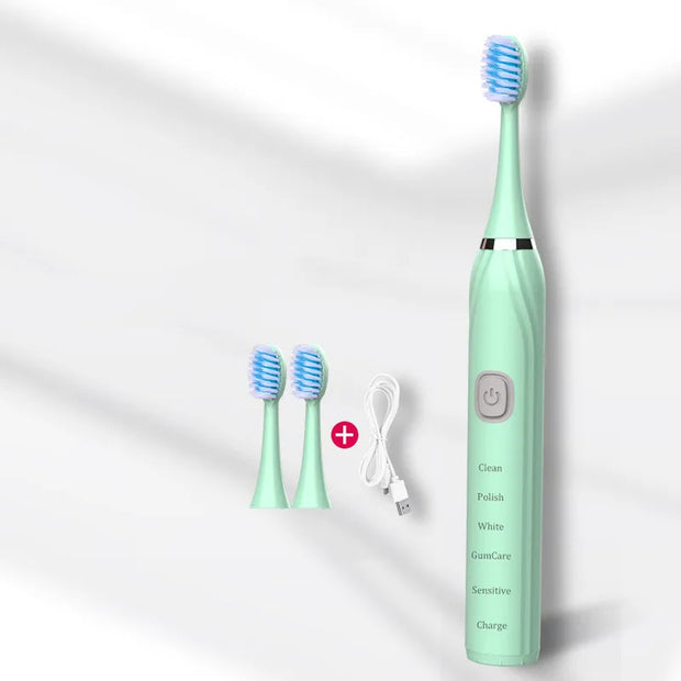 Electric Toothbrush USB Charging Rechargeable Sonic Teeth Whitening Bru