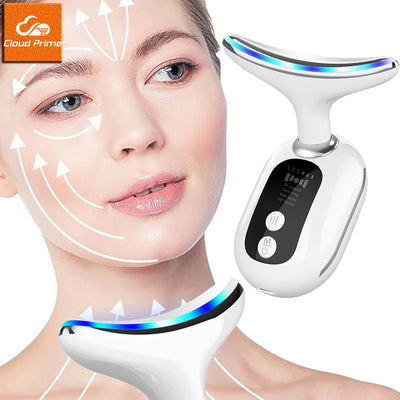 Neck Face Beauty Device LED Photon Skin Care Machine Face Lifting Firm