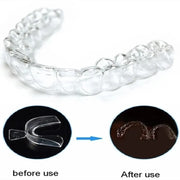 2pcs Silicone Mouth Guard Night Anti Snoring Bruxism Whitening Teeth 