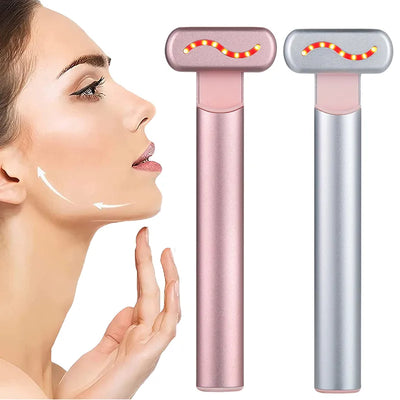 EMS Microcurrent Face Lifting Device Red Light Facial Wand Eye Neck Ma