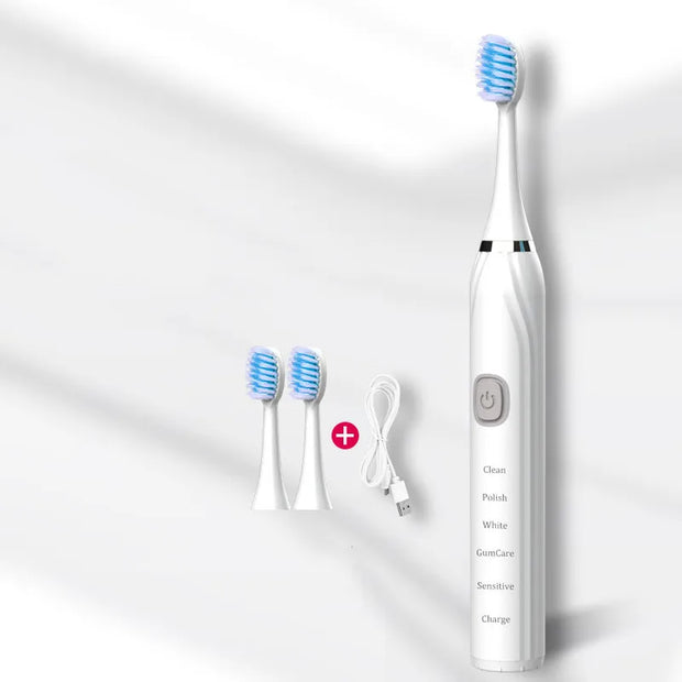 Electric Toothbrush USB Charging Rechargeable Sonic Teeth Whitening Bru