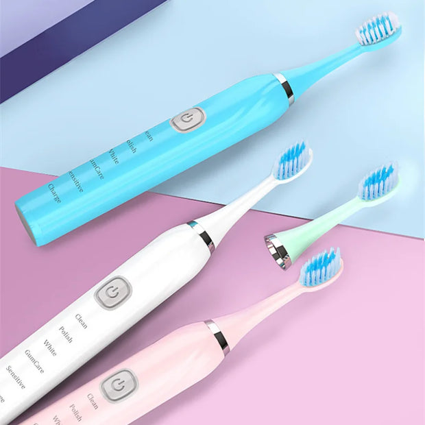 Electric Toothbrush USB Charging Rechargeable Sonic Teeth Whitening Bru