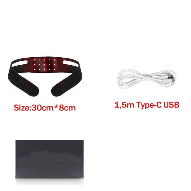 Red＆Infrared LED Light Therapy Belt Full Body Pain Relief Wrap Burn Fa